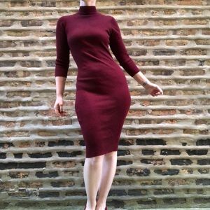 *MOVING SALE* sweater bodycon high neck dress